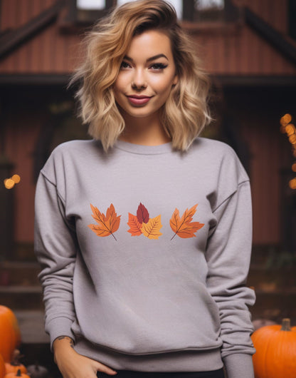 Autumn Leaves Graphic Sweatshirt - Albro Designs  # 