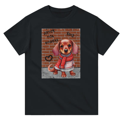 Justice For Gingers Dachshund Dog Graffiti - T-Shirt - Albro Designs  # 