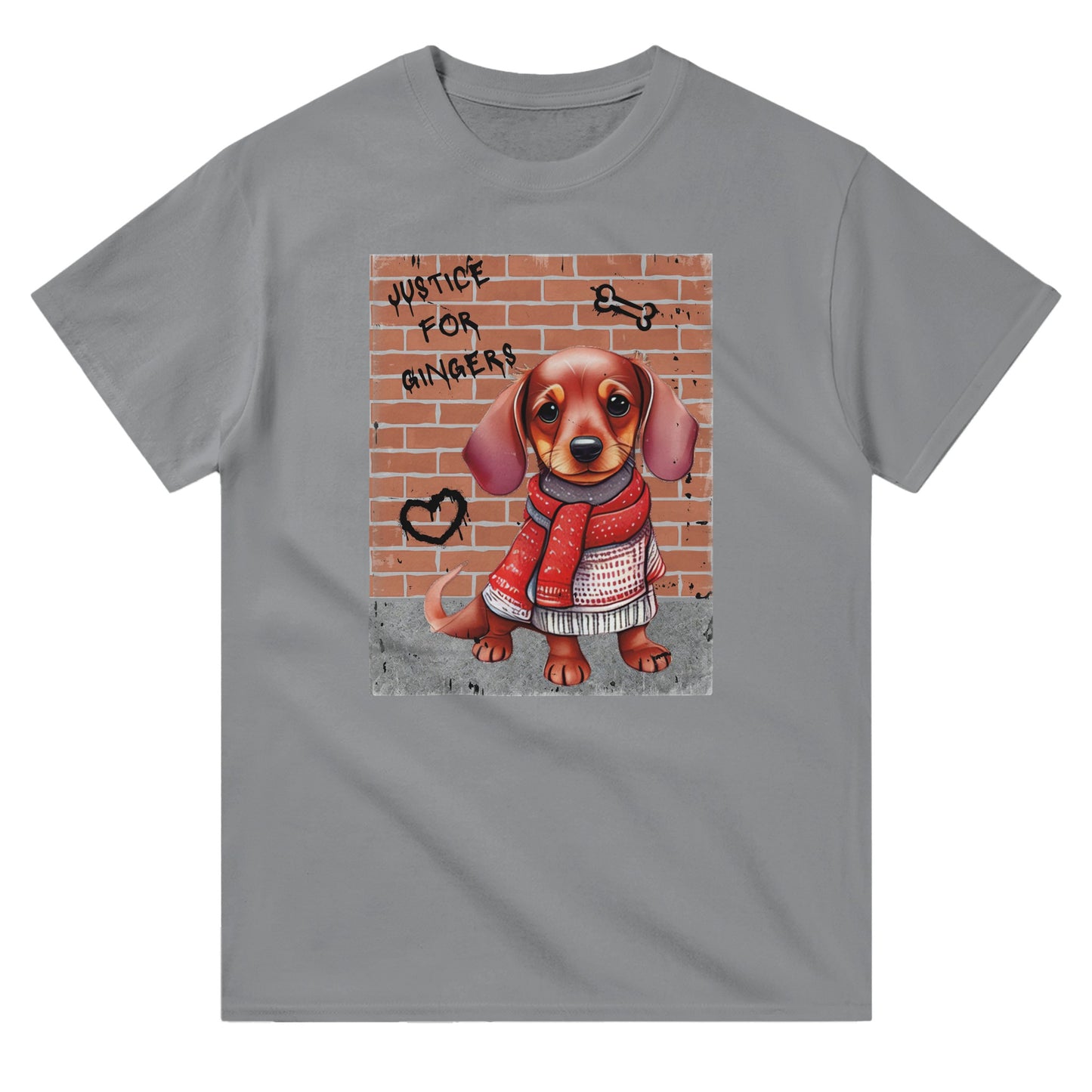 Justice For Gingers Dachshund Dog Graffiti - T-Shirt - Albro Designs  # 